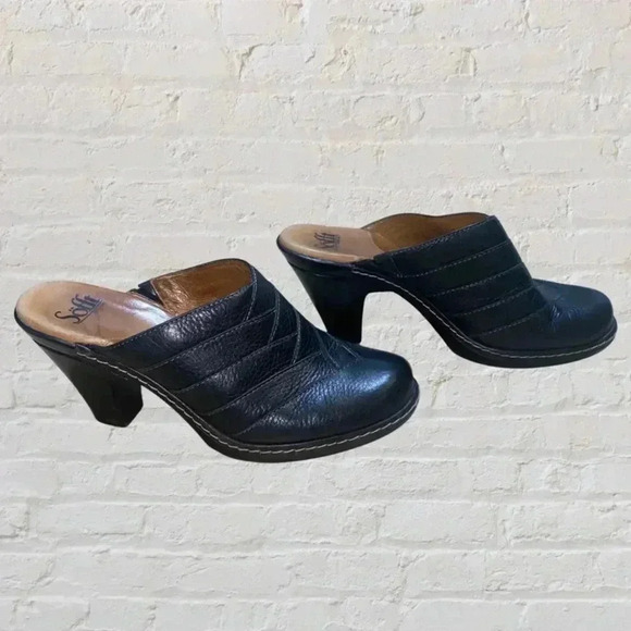 Leather Mules - Black - Picture 2 of 6